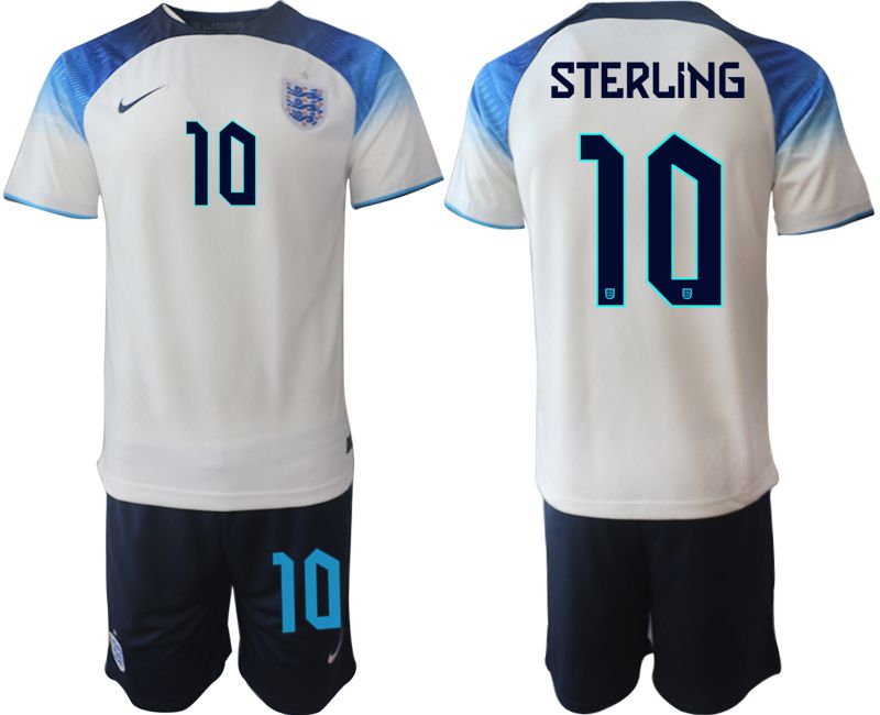 Men 2022 World Cup National Team England home white #10 Soccer Jerseys1